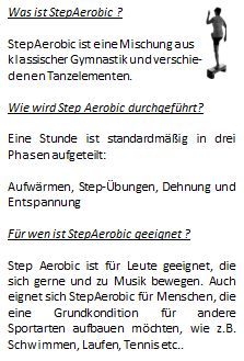 Kurzbeschreibung Step